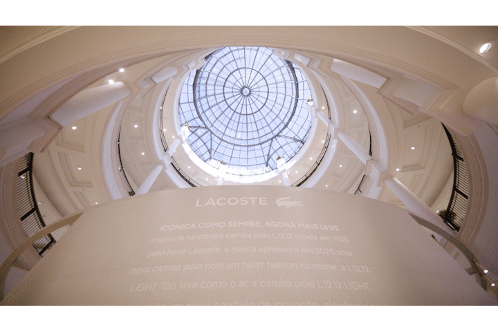 Cena do trabalho Lacoste - Pop-up Store